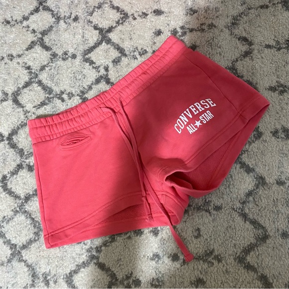 Converse Pants - Converse hot pink shorty short sweat shorts size xs women’s
